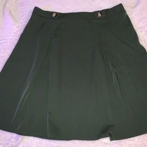 Olive green a line skirt (modcloth)